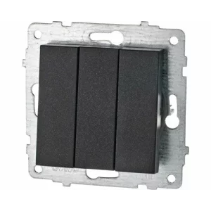 INTRERUPATOR TRIPLU QUANTUM NEGRU MECANISM OV00795