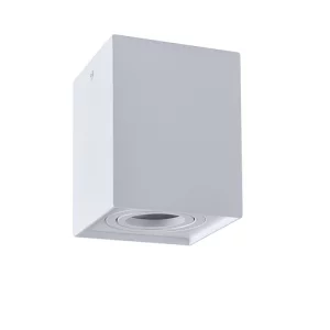 SPOT PT TAVAN PATRAT 1XGU10 ALB 80X80X84 MM METAL ST01155