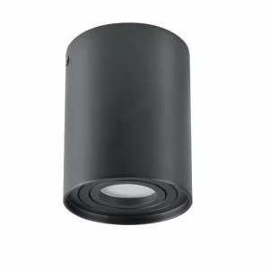 SPOT PT TAVAN ROTUND 1XGU10 NEGRU 96X125 MM METAL ST01150