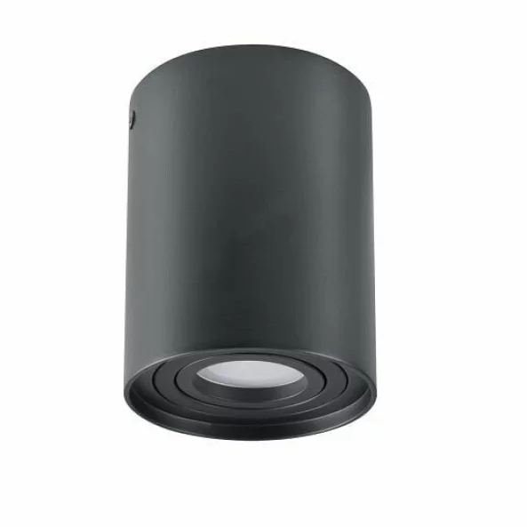 SPOT PT TAVAN ROTUND 1XGU10 NEGRU 96X125 MM METAL ST01150