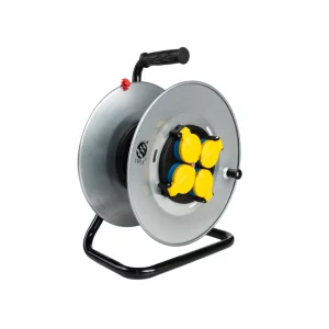 VIPEX DERULATOR METALIC 50M 4 PRIZE IP44 CABLU 3X2.5 ST00164