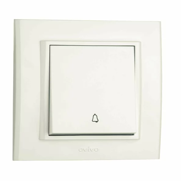 INTRERUPATOR SONERIE MINA NATURAL ALB OV00424