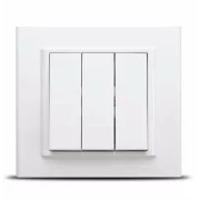 INTRERUPATOR TRIPLU MINA NATURAL ALB OV00429