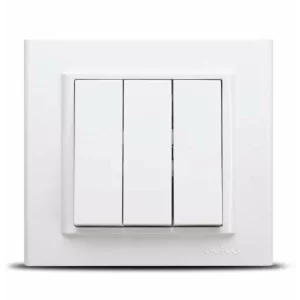 INTRERUPATOR TRIPLU MINA NATURAL ALB OV00429