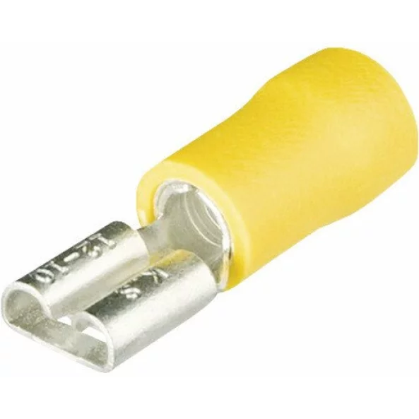 PAPUCI AUTO MAMA GALBEN 6.3 5-6MM PUNGA 50BUC ST01023