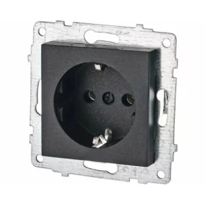 PRIZA SCHUKO QUANTUM NEGRU MECANISM OV00799