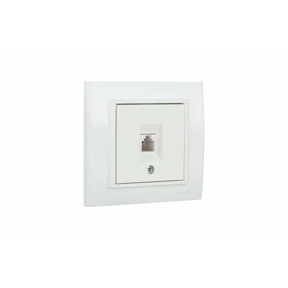 PRIZA TELEFON (RJ11 623K) MINA NAT. ALB OV00443