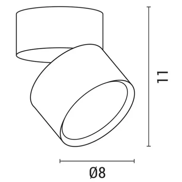 TRI 145-25207 APLICA LED ROTONDO 15W 4000K NEAGRA