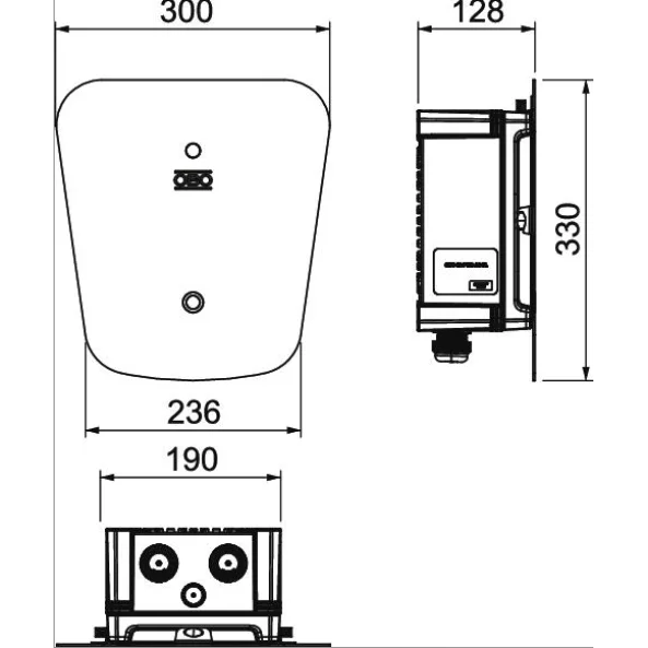 WALLBOX BASIC WB AC BL 330X300X127