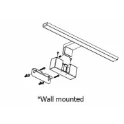 CORP DE ILUMINAT PENTRU OGLINDA CU 3 MODURI DE FIXARE 8W 4000K BL4008NW