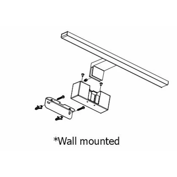 CORP DE ILUMINAT PENTRU OGLINDA CU 3 MODURI DE FIXARE 8W 4000K BL4008NW