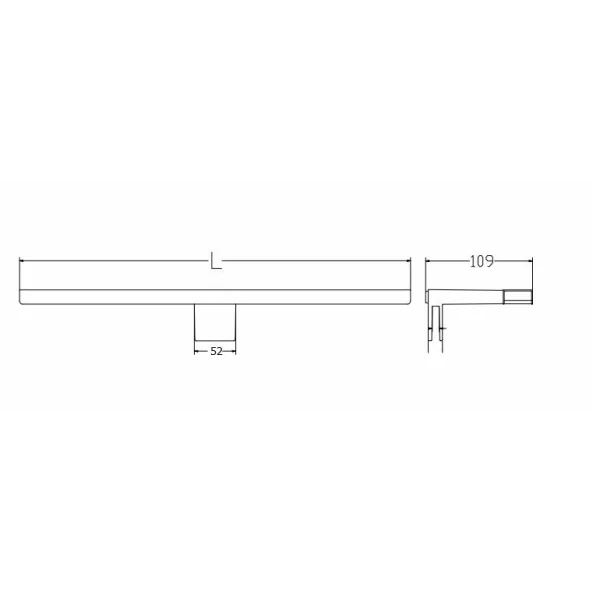 CORP DE ILUMINAT PENTRU OGLINDA CU 3 MODURI DE FIXARE 8W 4000K BL4008NW
