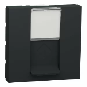 NEW UNICA PRIZA DUBLA RJ45 CAT5 UTP 2M ANTRACIT