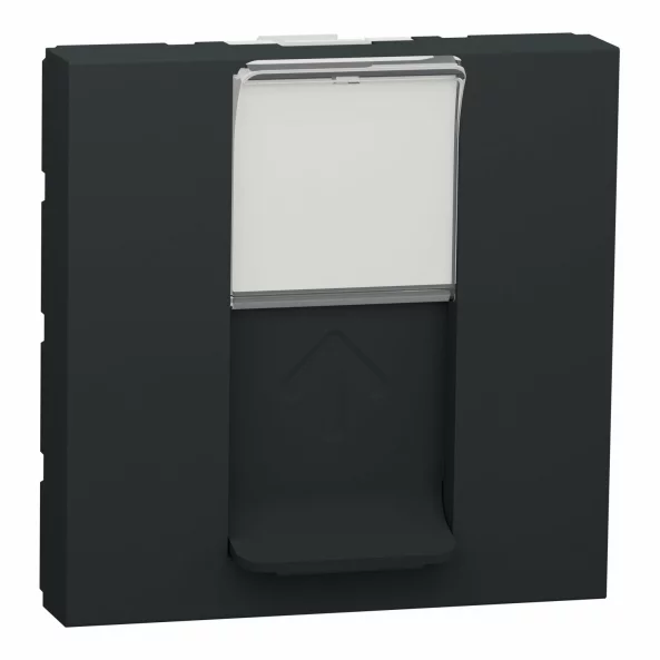 NEW UNICA PRIZA DUBLA RJ45 CAT5 UTP 2M ANTRACIT