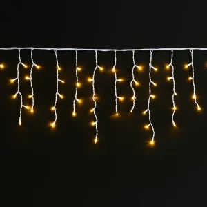 GHIRLANDA EXT. 180 LED ALB CALD CU CABLU ALB 5X0.7M - S-OUT