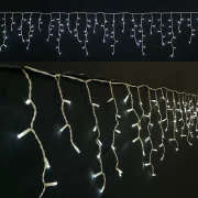 GHIRLANDA EXT. 180 LED ALB RECE CU CABLU ALB 5X0.7M - S-OUT