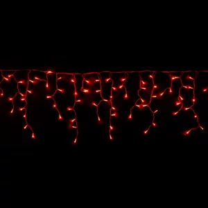 GHIRLANDA EXT. 180 LED ROSIE CU CABLU ALB 5X0.7M - S-OUT