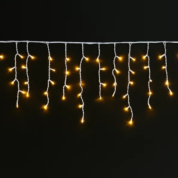 GHIRLANDA EXT. 64 LED+FLASH ALB CALD CU CABLU ALB 1.6X0.7M+3M S-OUT