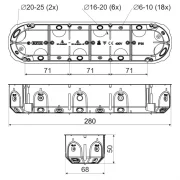 KOPOS DOZA RIGIPS KPL64-50/4LDNA