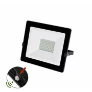 PROIECT.LED SMD +FOTOCELULA 50W L.ALBA(4000K) 230V NEGRU