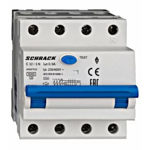 INTRERUPTOR AUTOMAT+DIF. 3+N AMPARO 6KA C 32A 300MA TIP A AK867832--