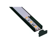 PROFIL APLICAT PENTRU RIGIPS 2000X17.6X9 NEGRU PLUS