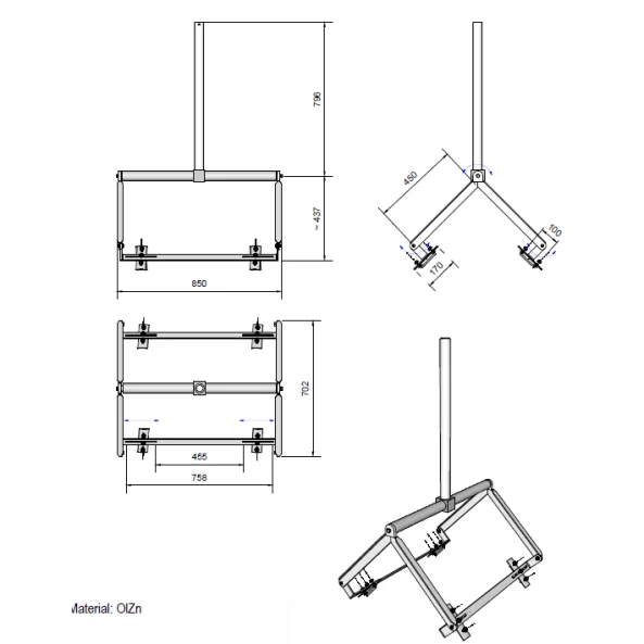 SUPORT PENTRU COAMA 70111M