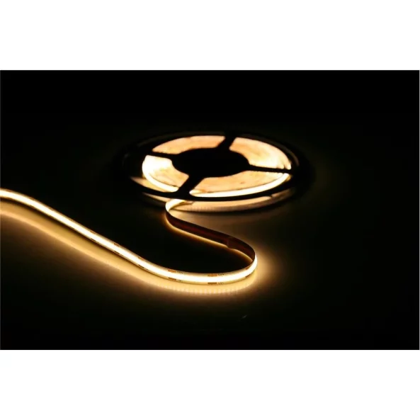 BANDA LED COB WELL LUMINA CALDA 3000K 12V 360CHIP/M 5M CU DRIVER 24W