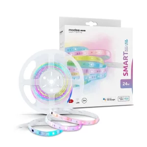 BANDA LED SMART WIFI MODEE RGB + 3CCT 24W 3.4W/M 240LM/M TUYA IP20 5M