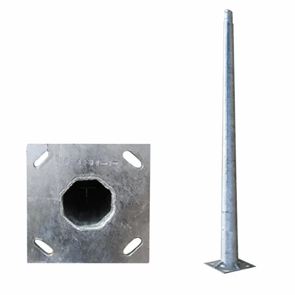 STALP METALIC 6M OTEL GALVANIZAT CU FLANSA SI PREZOANE M16 160/240 T3MM