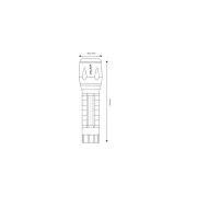 BRA EMFL-3W-XPE-R LANTERNA MINI REINCARCABILA 3W