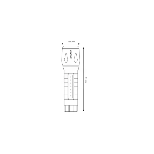 BRA EMFL-3W-XPE-R LANTERNA MINI REINCARCABILA 3W
