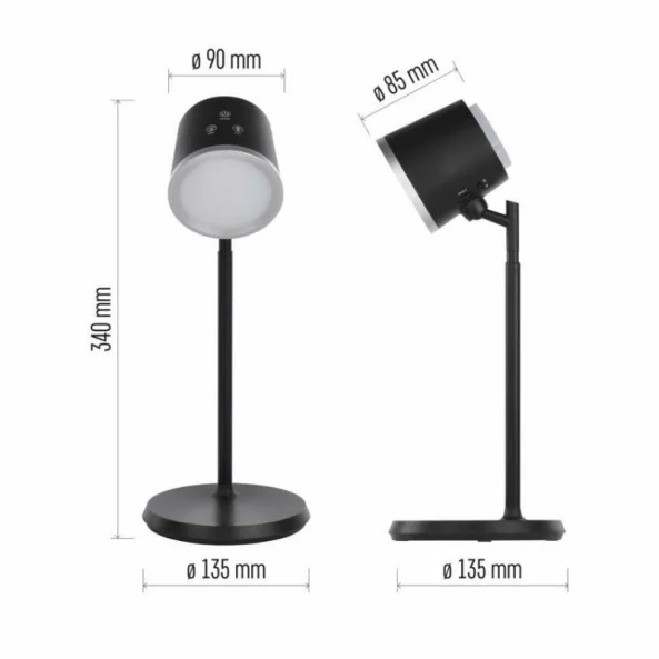LAMPA DE BIROU ABBIE BLACK REINCARCABILA