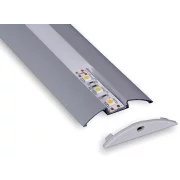 PROFIL DIN ALUMINIU OVAL PENTRU PODEA 2000X52X7.76 45G PLUS