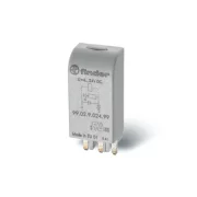 MODUL FISABIL DE PROTECTIE/SEMNALIZARE LED VERDE + DIODA (POLARITATE STANDARD); 6-24VC.C.