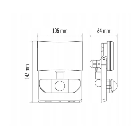 PROIECTOR TAMBO 10W 800LM NW PIR ZS2912