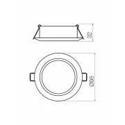 REDO 70351 MT138 MWH 7W 4000K