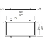 XWIDE RIM 300X600 WDR3060NW 30W 4000K
