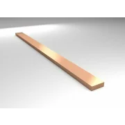 BARA RECTANGULARA DIN CUPRU 20X5X2000 MM 0,90 kg/m