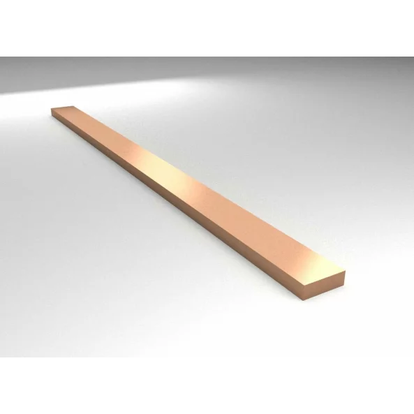 BARA RECTANGULARA DIN CUPRU 20X5X2000 MM 0,90 kg/m