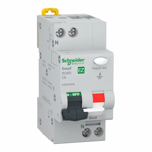 INTRERUPATOR DIFERENTIAL EASY9 RCBO XP 1PN C 6A 30MA AC RCBO