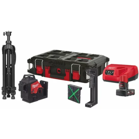 NIVELA LASER 3 PLANURI + ACCESSORY KIT IN2 4933499379 MILWAUKEE