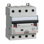 LEGRAND 411189 DISJUNCTOR DX3 4P C32 6000A AC 30MA 4M