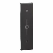 Placa intrerupator jaluzele 1 modul negru, KG32, Living Now Legrand
