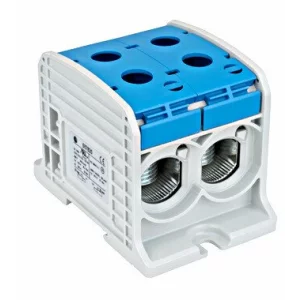 CLEMA DUBLA AL-CU 1POL ALBASTRU 185MMP / 150MMP CU PIN