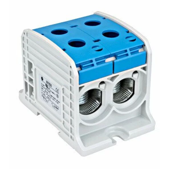 CLEMA DUBLA AL-CU 1POL ALBASTRU 185MMP / 150MMP CU PIN