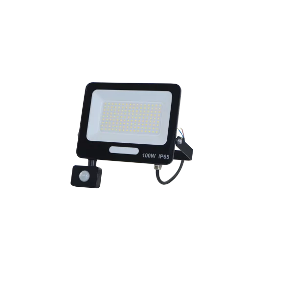 PROIECTOR LED CU SENZOR HEDA 100W 10000LM 6000K IP65 NEGRU