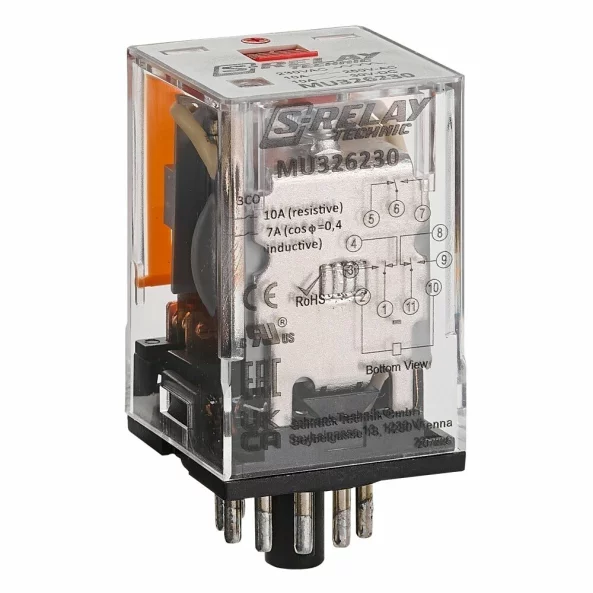 RELEU BROSABIL 11 PIN 3 CO 230VAC 10A