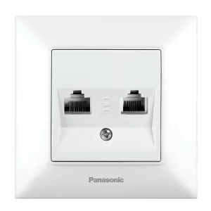 PRIZA DUBLA CAT6 SLIM ARKEDIA ALB P-SA.CAL2.6