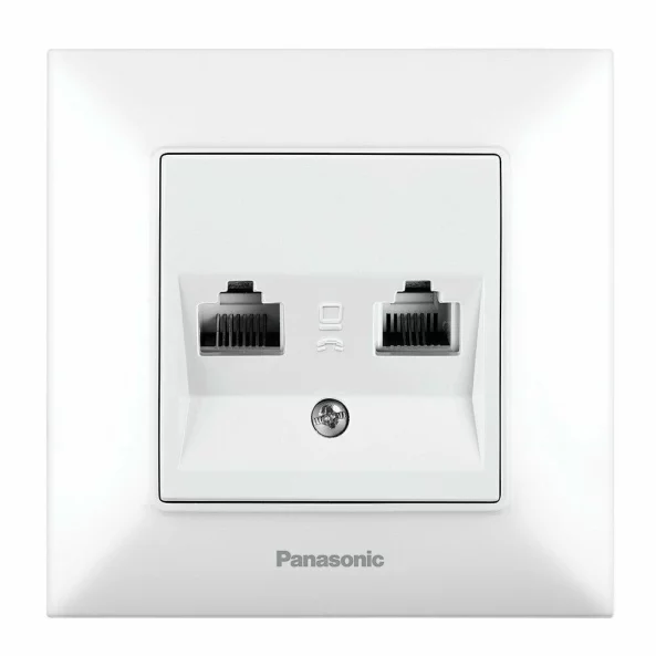 PRIZA DUBLA CAT6 SLIM ARKEDIA ALB P-SA.CAL2.6